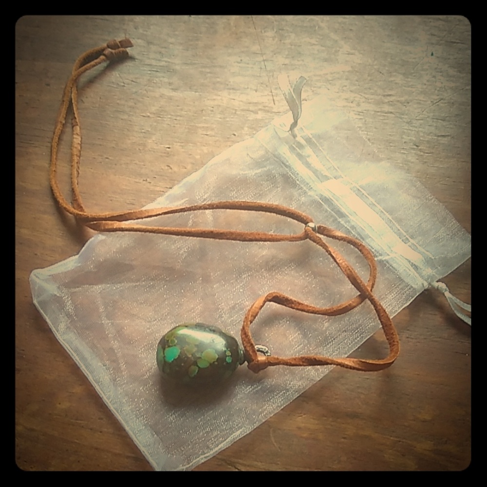 Adjustible Jasper Stone Necklace